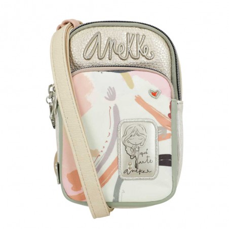 Anekke | Mini sac femme "Smart" | Pochette téléphone bandoulière vegan coloris pastel métallisés pas cher