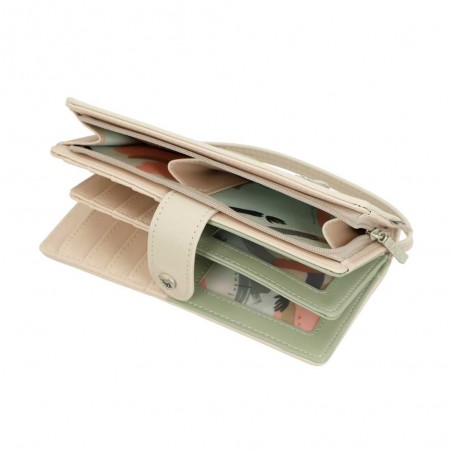 Anekke | Portefeuille tout-en-un femme "Original" beige | Compagnon porte-cartes marque Anekke pas cher