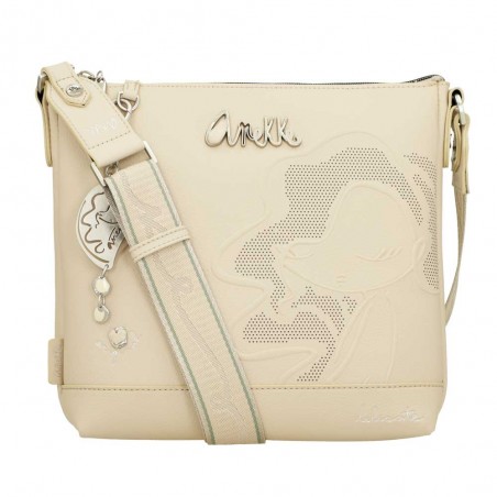 Anekke | Sac bandoulière femme "Original" beige | Sac porté croisé taille moyenne marque Anekke pas cher