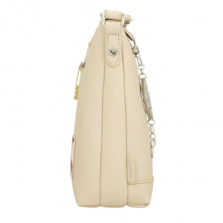 Anekke | Sac bandoulière femme "Original" beige | Sac porté croisé taille moyenne marque Anekke pas cher