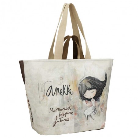 Anekke | Sac de plage femme "Memories" | Sac cabas grand format fourre-tout marque Anekke pas cher